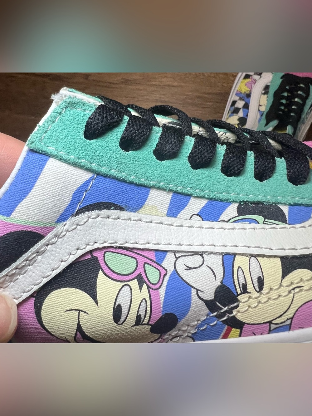 Vans x Disney Shoes Old Skool 80s Mickey Suede Sneakers W Size 9.5/M 8 - Picture 10 of 13